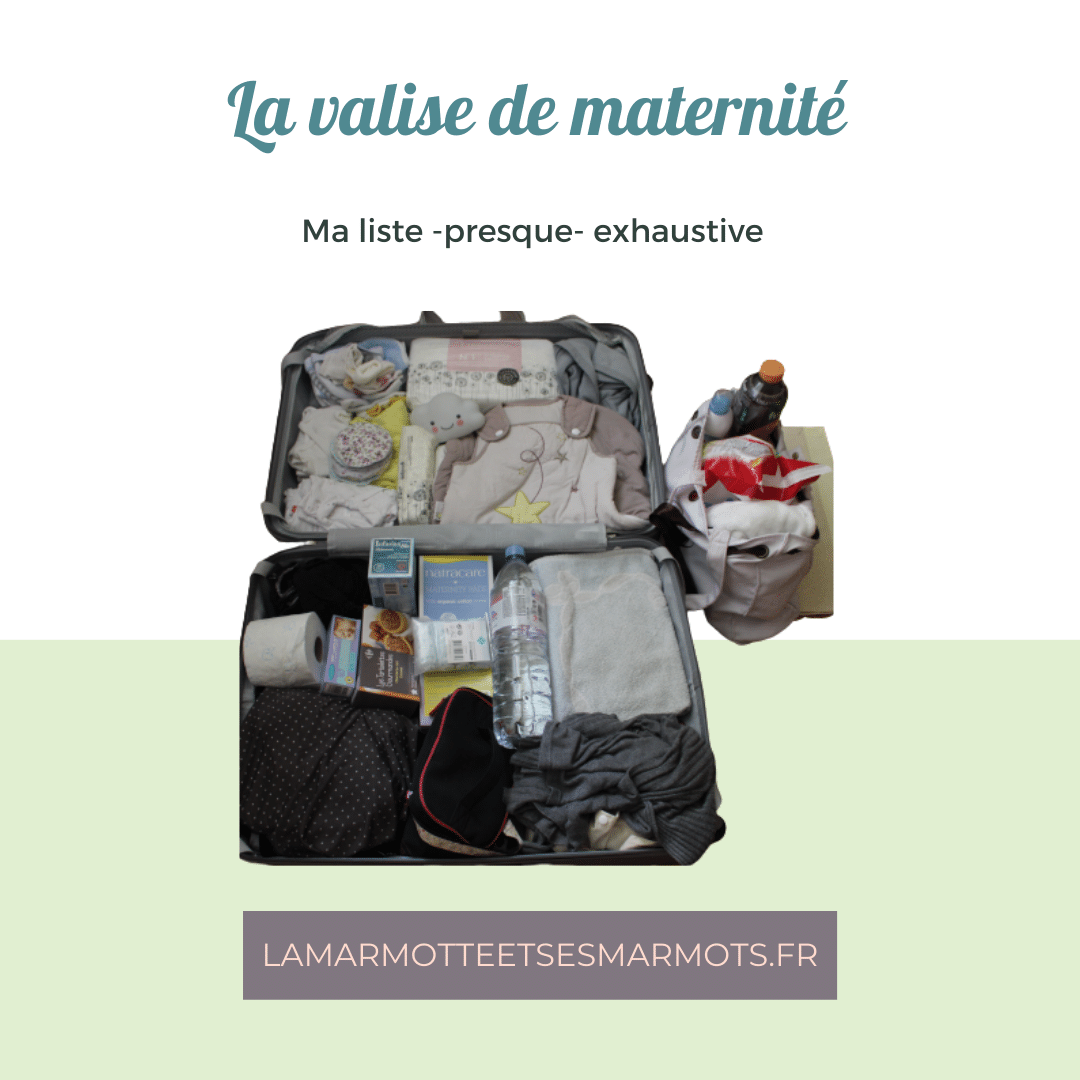 La valise – ce qu'il faut prévoir pour votre séjour en maternité